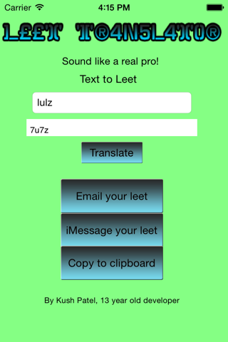 Leet Translator screenshot 4