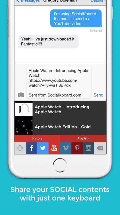 SocialKboard - Not to write but to share screenshot-0