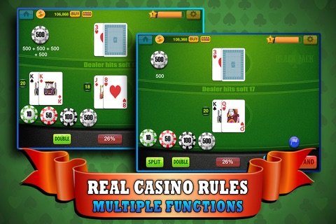Blackjack 21 Saga - Play the Simple and Easy to Win Casino Card Game for FREE ! screenshot 4