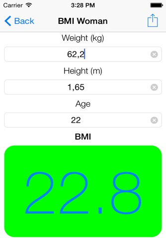 BMI screenshot 3