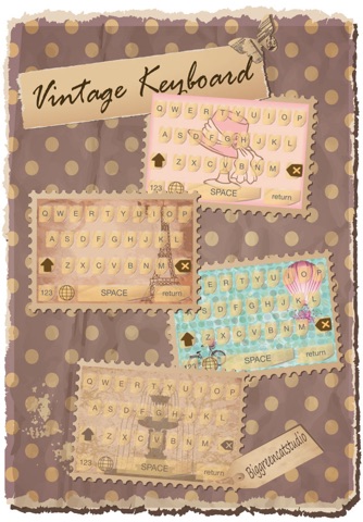 Vintage Keyboard Pro - Customize skins for cool backgrounds screenshot 4