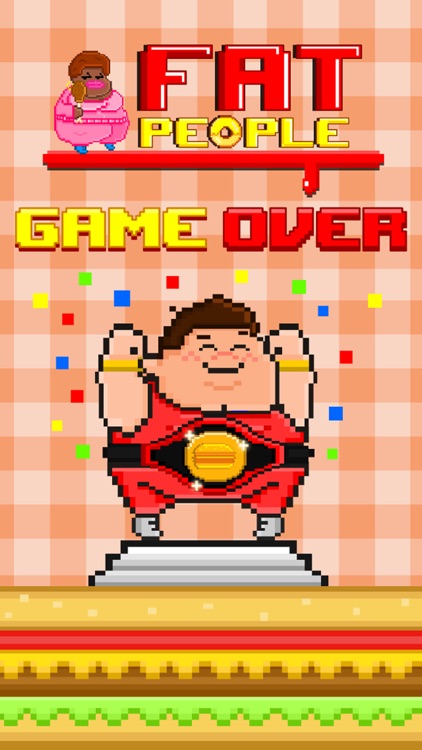 Fat People FREE GAME - Quick Old-School Retro Pixel Art Games screenshot-3