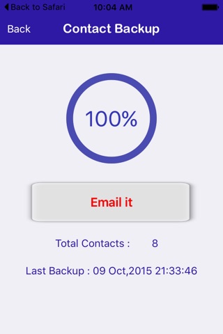 Contacts Backup+Transfer Easy screenshot 3