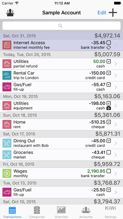Visual Budget: Personal Finance & Accounting