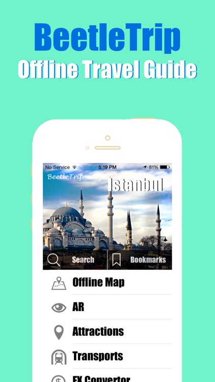 Istanbul travel guide and offline city map, Beetletrip