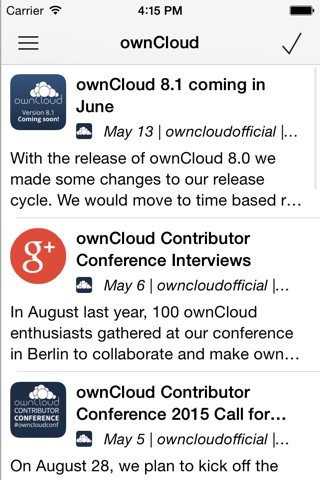CloudNews - Feed Reader screenshot 2