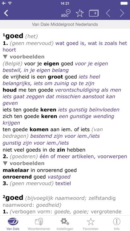 Dutch Dictionary Plus - Van Dale Concise dictionary: define, spell and use Dutch words correctly screenshot-3