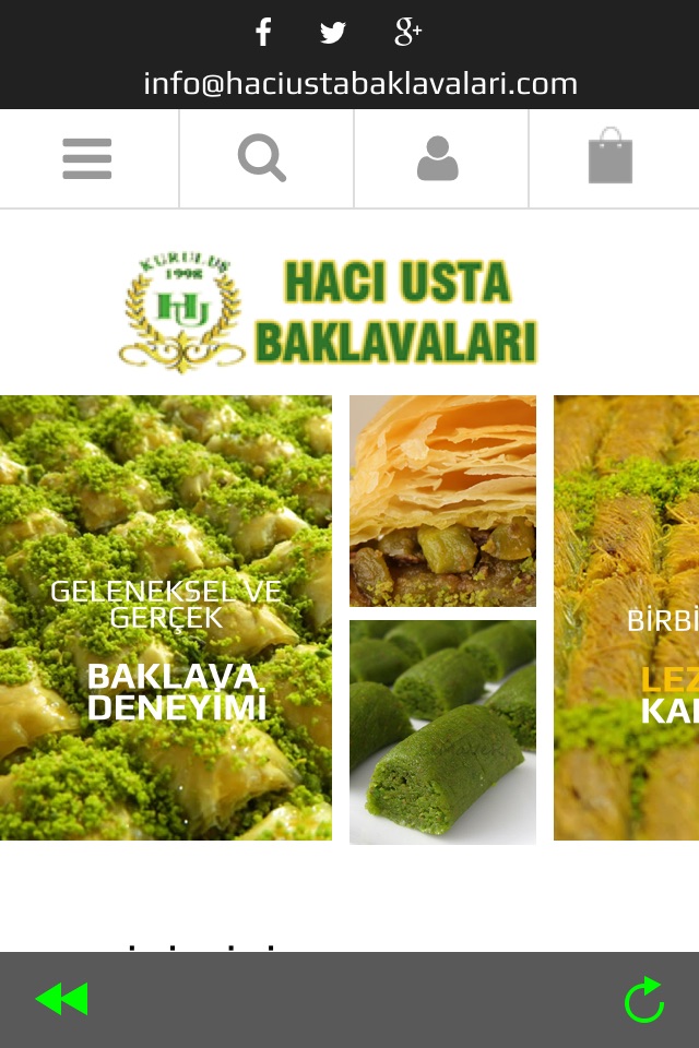 Hacı Usta Baklava Online screenshot 2