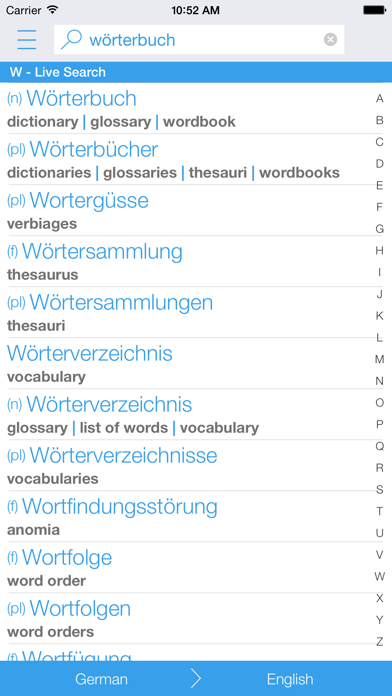 How to cancel & delete Free German English Dictionary and Translator (Das Deutsch-Englische Wörterbuch) from iphone & ipad 1