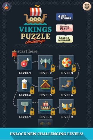 Vikings Puzzle Challenge™ -  A swipe and match brain training game for all ages! screenshot 4