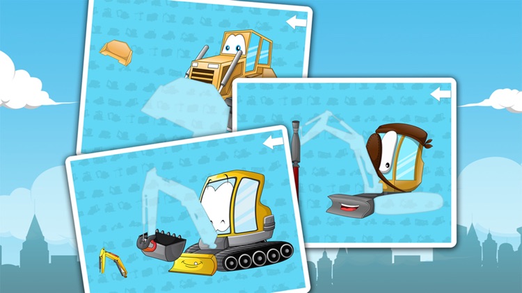 Big machines and trucks puzzles for young boys