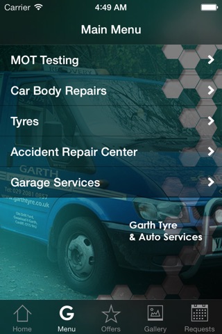 Garth Tyre and Auto Services screenshot 2