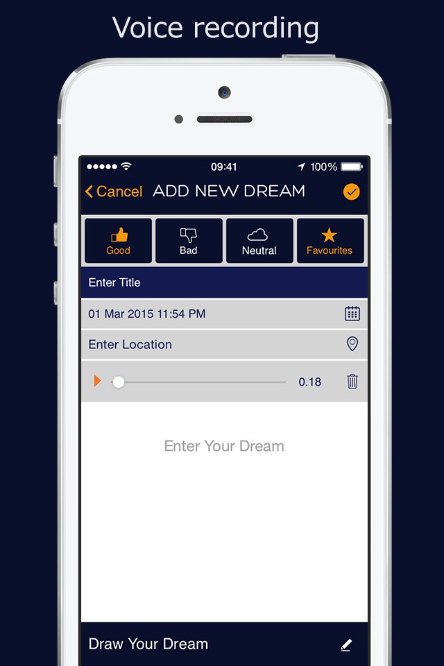 Dream Compose - Record your dreams screenshot 2