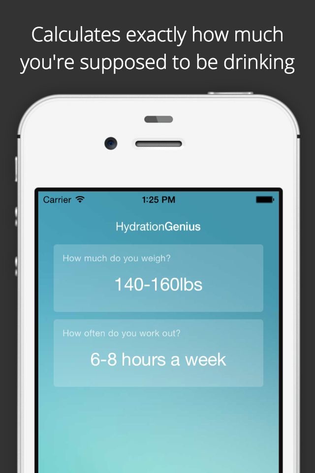 Hydration Genius - Daily Water Logger, keep track of your fluid intake, great for workouts and training screenshot 2