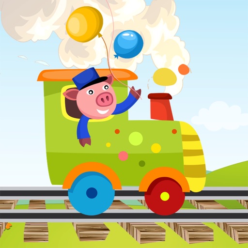 A Find the Shadow Game for Children: Learn and Play with Animals Boarding a Train iOS App