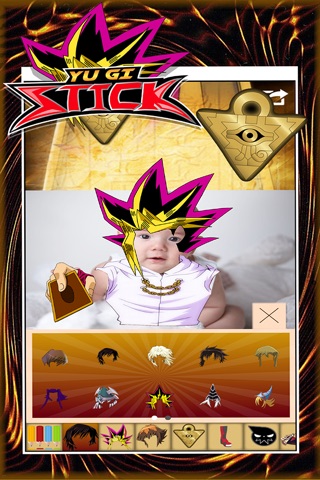 Manga & Anime YU GI Stick Camera : Photo Booth Dress Up For Saiyan Cartoon Style screenshot 4