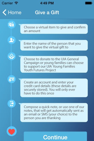 UIA Gift of Kindness App screenshot 3