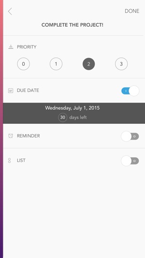 Prio - Task List & Reminder Screenshot