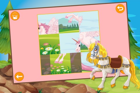 Kids Sliding Puzzle Horses screenshot 4