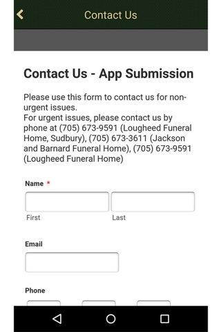 Lougheed Funeral Homes screenshot 2