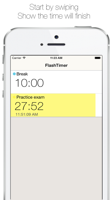 How to cancel & delete FlashTimer - Quiet notice by light from iphone & ipad 1