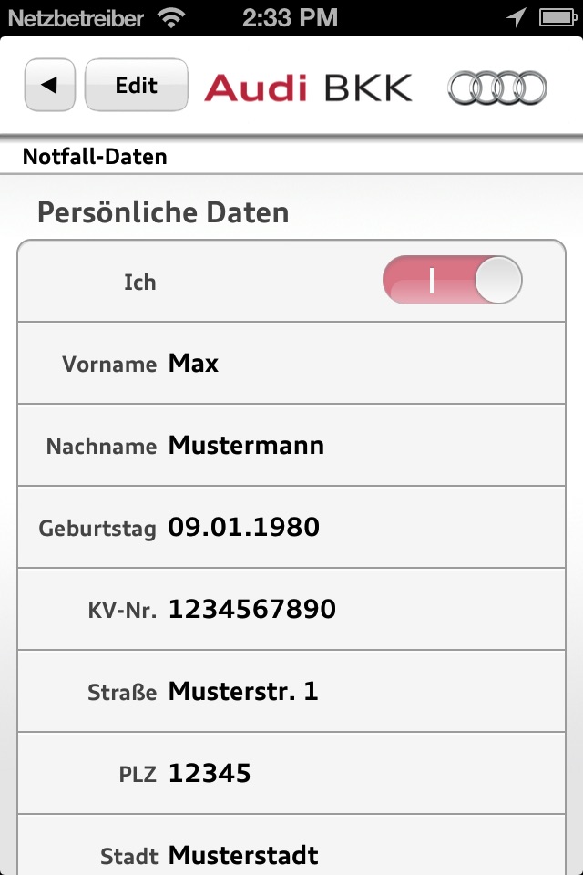 Audi BKK Notfall-Hilfe screenshot 2