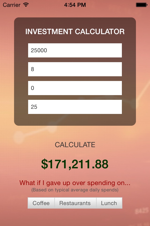 JMS Investment Calculator screenshot 2