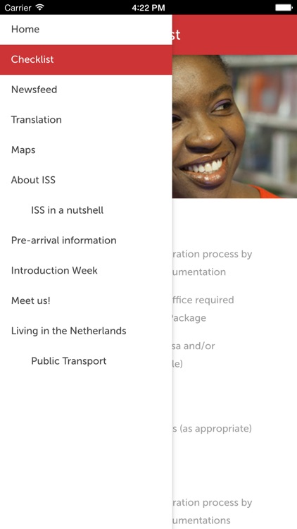 ISS Welcome App