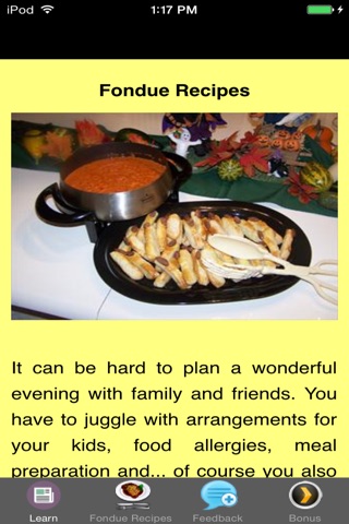 Fondue Recipes - Delicious Dipping Ideas screenshot 2