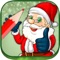 Santa Claus coloring pages xmas - Drawings to colour on christmas for kids 2 - 8 years old