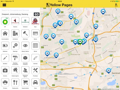 Yellow Pages SA iPad - Phonebook, GPS, Maps, etc. screenshot 4
