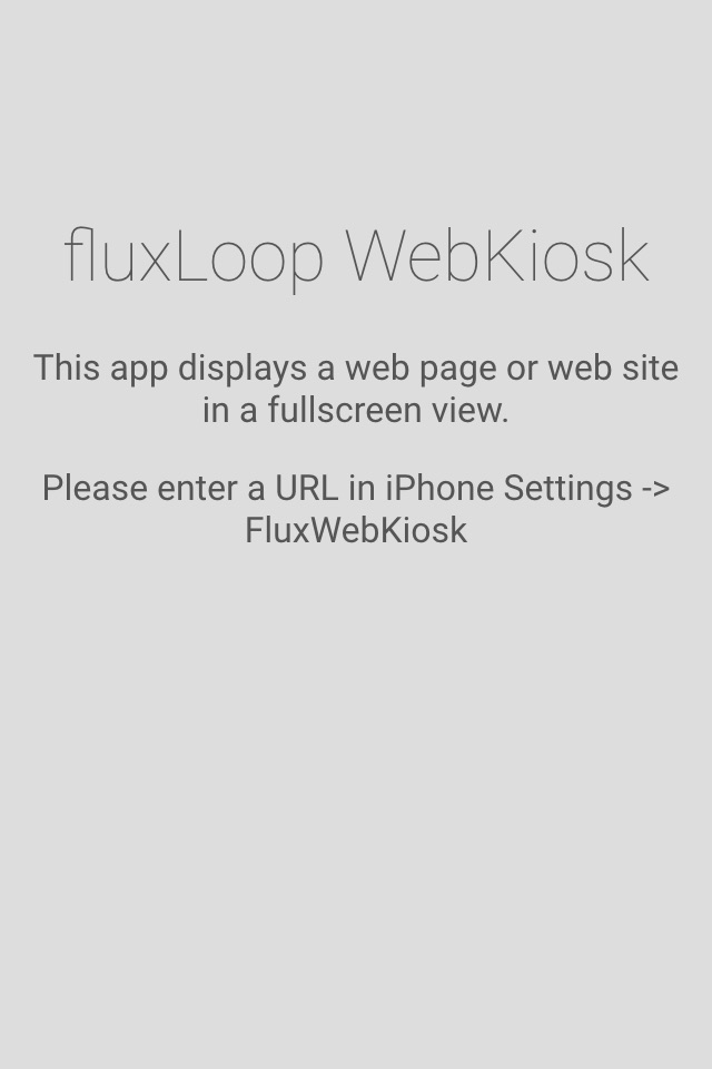 FluxWebKiosk screenshot 2