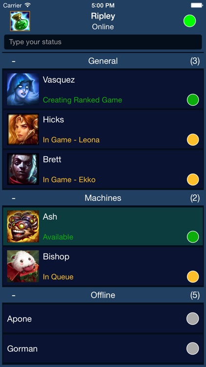 Chat of Legends