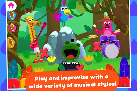 Animal Band Music Box - Fun sound and nursery rhymes jam app for your toddler and preschool aged children screenshot 2