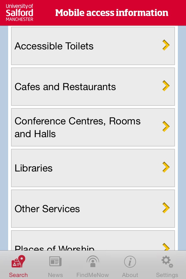 AccessAble – Salford Uni screenshot 2