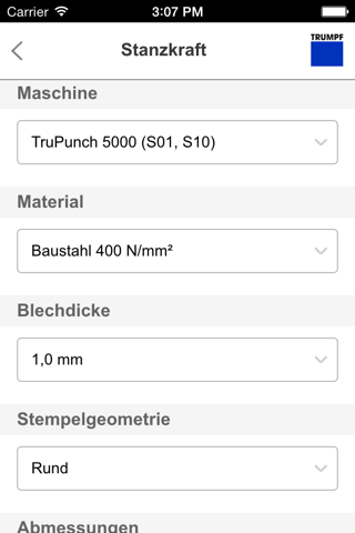 TRUMPF PunchGuide screenshot 2