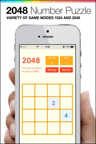 2048 - Mobile Number Puzzle game screenshot 2
