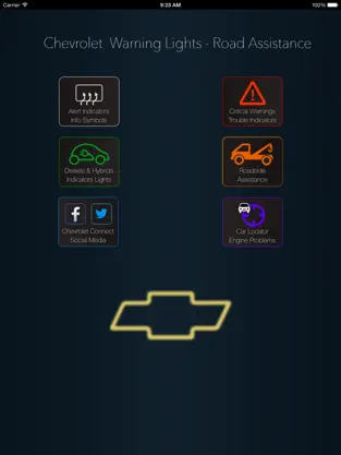 Screenshot 1 App para Chevrolet Coches - Chevrolet Luces de Advertencia y Localizador de Auto - Chevrolet Ayuda en la Carretera iphone