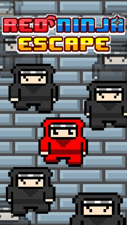 Red Ninja Escape - Go Run Away Challenge 8 bit Games