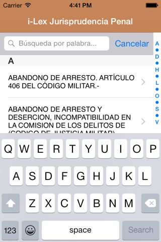 i-Lex Jurisprudencia Penal screenshot 2