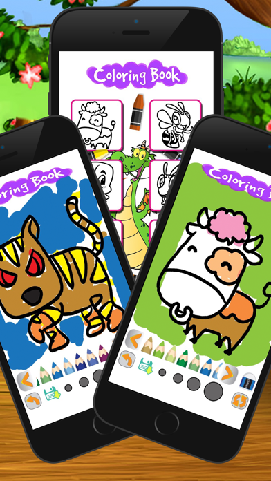 How to cancel & delete cartoon coloring page art game for kid from iphone & ipad 3