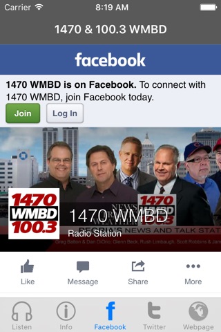 1470 & 100.3 WMBD screenshot 2