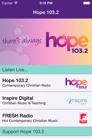 Hope 103.2 screenshot 2