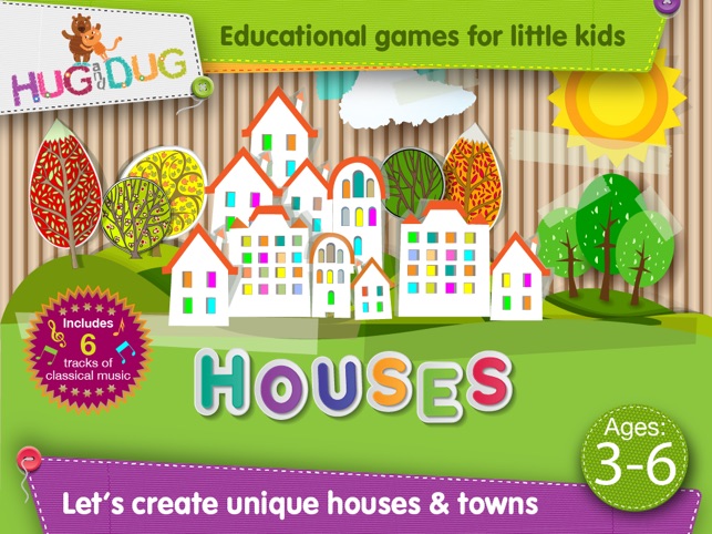 HugDug Houses - Little kids build their own house and make a(圖1)-速報App