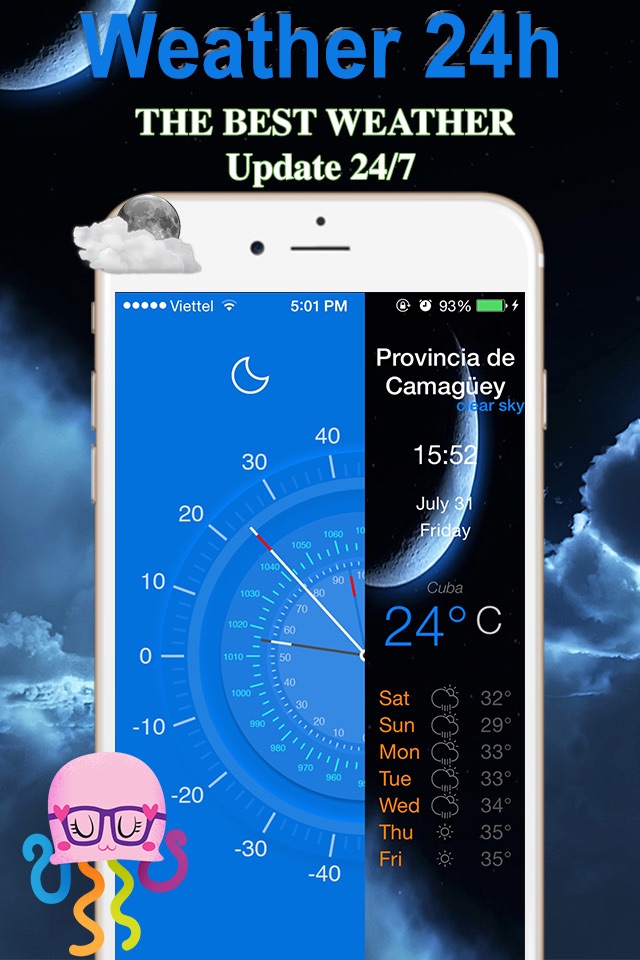 Weather 24h Free Weather Forecast 360 Live condition screenshot 4