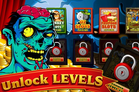 Runaway Killer Angry Zombie Apocalypse Slot Machine Win Big Fun Scary Night Vegas Way screenshot 2