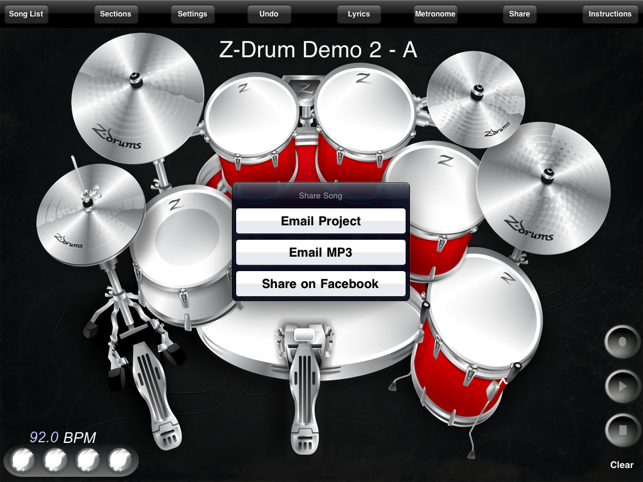 ‎Z-Drums Pro Screenshot