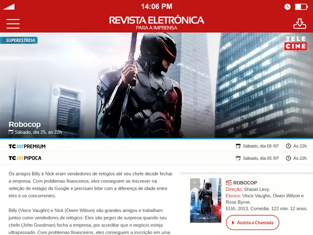 Imágen 1 Revista Telecine iphone