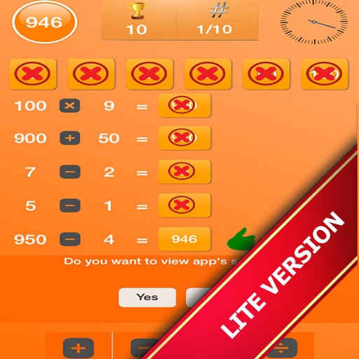 Letters and Numbers Game Lite