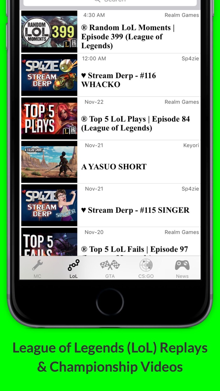 eSports Latest LoL, MC, GTA 5  CSGO Videos  More